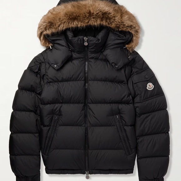 Moncler Other - Moncler Mayaf Faux Fur-Trimmed Quilted Shell Down Jacket 'Black'